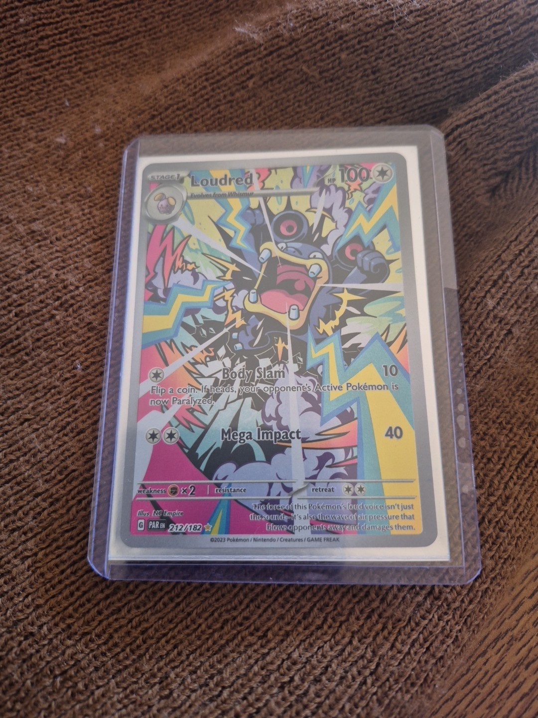 Loudred Paradox Rift Illustration Rare Card 212/182
