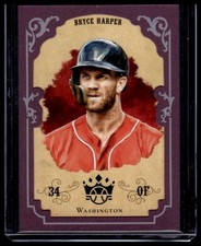 2019 Panini Diamond Kings #DK04-BH Bryce Harper 2004 DK Retro Set Framed Plum