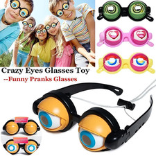 Blinking Winking Glasses,Kinetic Crazy Eyes Glasses Feature a Winking Mechanism