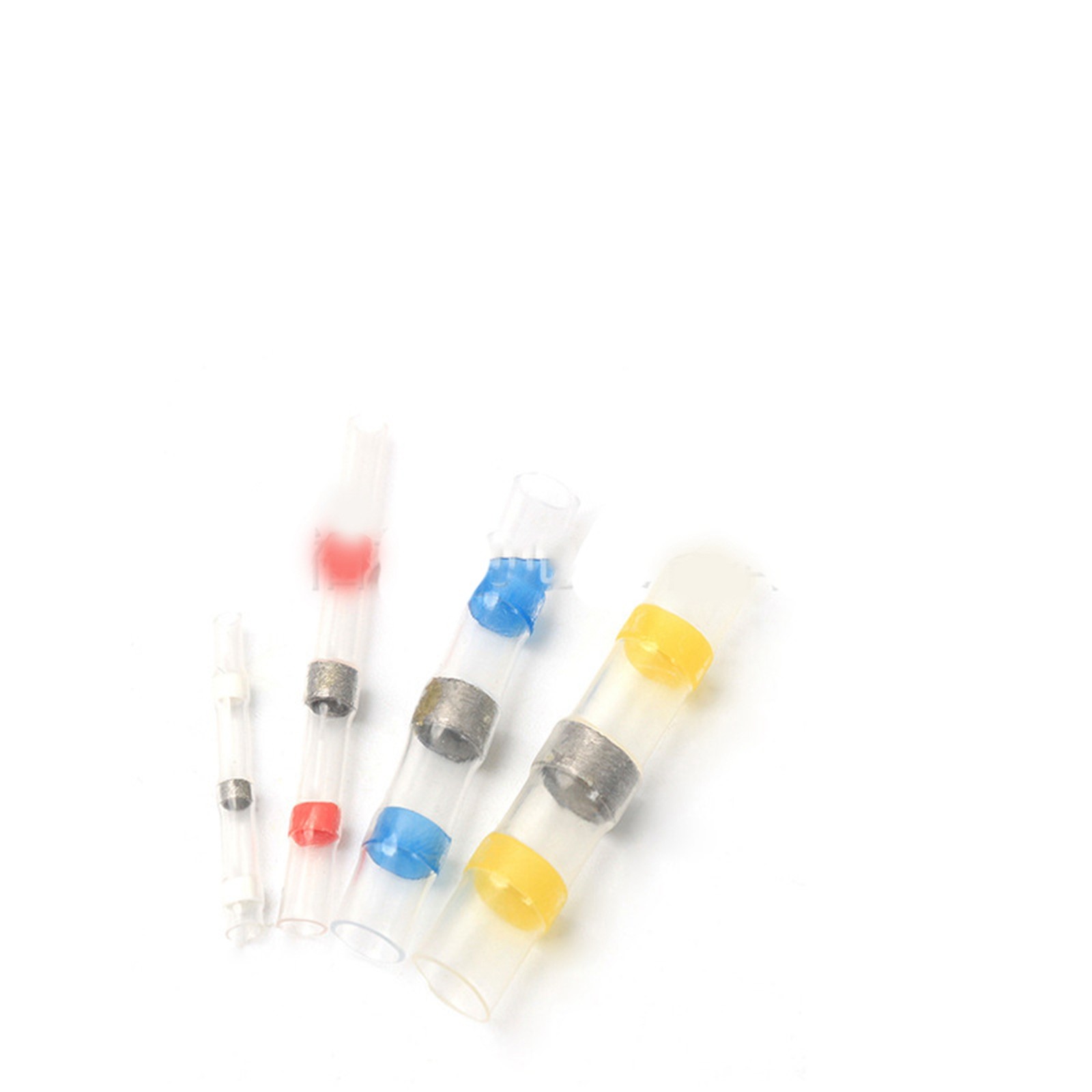 ༝1 Set Heat Shrinkable Terminals Waterproof Solder Ring Insulated Butt