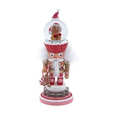 10" Hollywood Nutcrackers  Gingerbread Water Globe Nutcracker HA0768