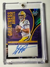 2025 Bowman U Best GARRETT NUSSMEIER #GA-GN Greatness Awaits Purple Auto /10 LSU