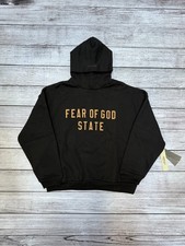 NEW Fear of God Essentials Fleece Hoodie Black Size XXS-XL FREE SHIPPING