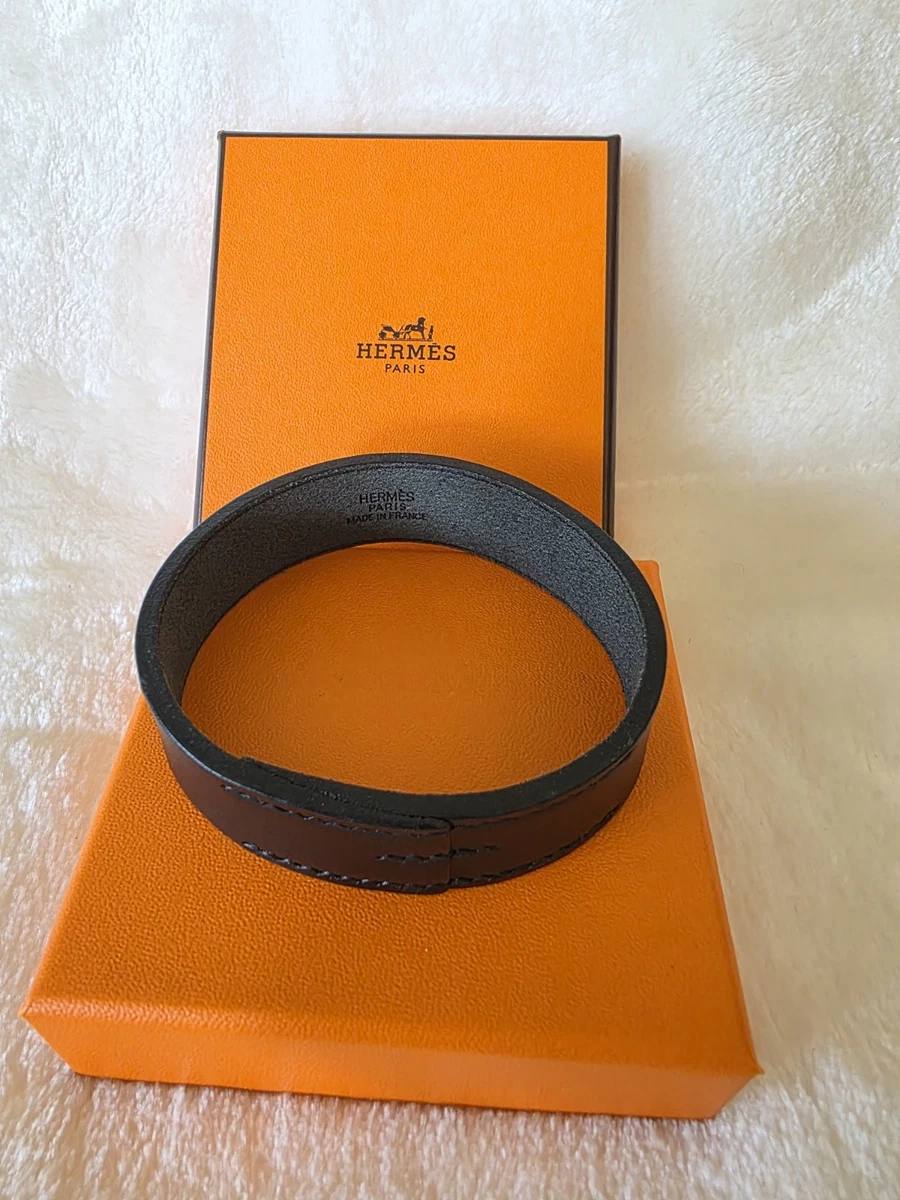 アクセサリー HERMES Leather Blacelet Black Archive HERMÈS Leather Bracelets for Men for sale | eBay