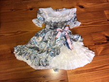 Martha s Miniatures We re Fussy Vtg 90s Girls Sz6 Lace PartyDress