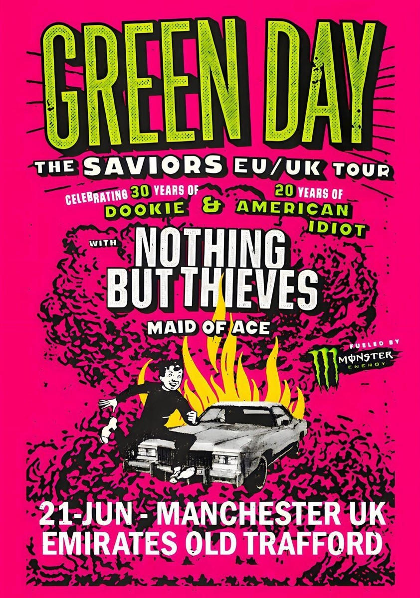 GREEN DAY 未使用 ポスターセット ヨーロッパツアー 最終価格 希少品 GREEN DAY CONCERT SHOW POSTER 12