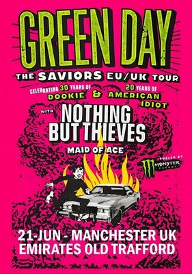 GREEN DAY CONCERT SHOW POSTER 12