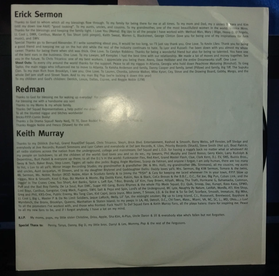 Def Squad – El Niño 314 558 343-1 US Press VG+ Sleeve in Open Shrink Hyper Stic - Bild 4 von 4