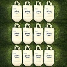 12 Reusable Large Amazon Prime Heavy Duty Shopping Groceries Bags