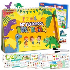 Busy Book for Toddlers 35, Montessori Preschool Learning Book, 24 Themes
