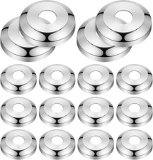 12 Pieces 1/2 Inches Chrome Plated Stainless Steel Escutcheon Flange Cover Water