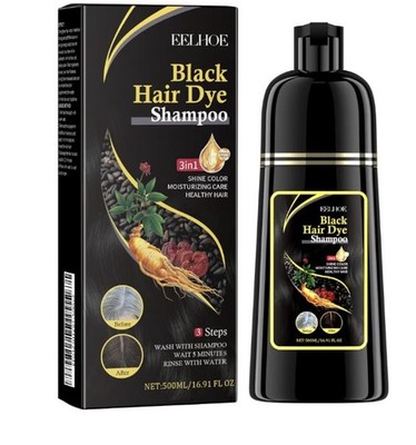 3in1 Hair Dye Shampoo 500ml Instant Gray Coverage Herbal No Ammonia Men Women US