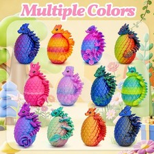 12pcs 3D Printed Dragon Eggs, 3D Dragon Eggs with Dragon Inside, Prefilled Eggs