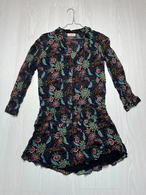 Robe ba&sh Yanis Bohème Imprimé Floral Multicolore Taille 0 FR34-36 Viscose - Photo 1/4