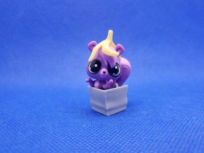 Littlest Pet Shop LPS 3780 Purple Skunk Mini Blind Bag Series 2 Banana Complete