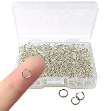 TTSAM 600 Pcs Silver Plated Jump Rings 6 mm - Jewelry Making Supplies