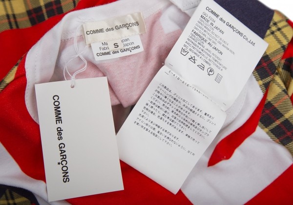 COMME des GARÇONS ユニオンジャック Tシャツ Mサイズ The Beatles X Comme Des Garçons ユニオンジャック柄 Tシャツ 通販