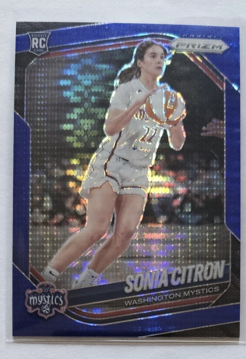 2025 Panini Prizm WNBA SONIA CITRON RC Blue Pulsar /199 #122 Rookie Mystics