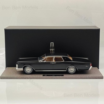 1/18 Lincoln Continental Sedan Black 1968 Resin Model Car Limited