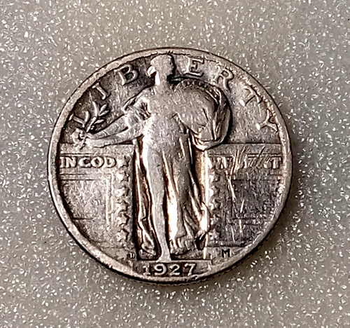 🟅 1927 D Standing Liberty Quarter 25¢