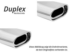 Duplex Sportauspuff Mercedes S-Klasse W220 Bj.98-05 160x80mm flachoval Duplex Sportauspuff Mercedes S-Klasse W220 Bj.98-05 160x80mm flachoval