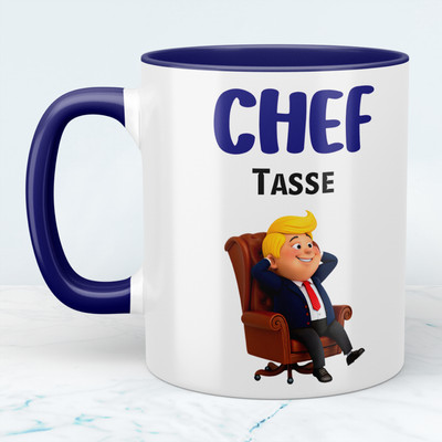 Lustige Chef Tasse   Humorvolle Büro Kaffeetasse für Kollegen