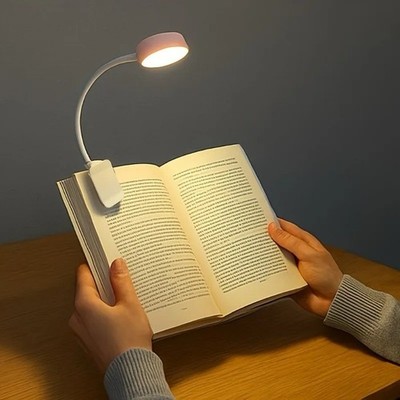 USB Adjustable Reading Light 3 Color Modes Eye Care Book Night Lamp