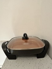 Bella Copper Titanium Electric Skillet TXG-618 30.5X30.5CM READ DESCRIPTION