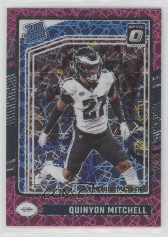 2024 Donruss Optic Pink Velocity Prizm 55/80 Quinyon Mitchell Rookie RC 0j0o