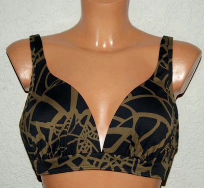 TRIUMPH BIKINI - Oberteil * BH * CHIC SENSATION CTOP schwarz-oliv Shape 85 B - Bild 1 von 4