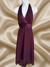 Windsor High Low Plum Halter Midi Dress Prom 2000s Coquette Fairy Dress Size 5
