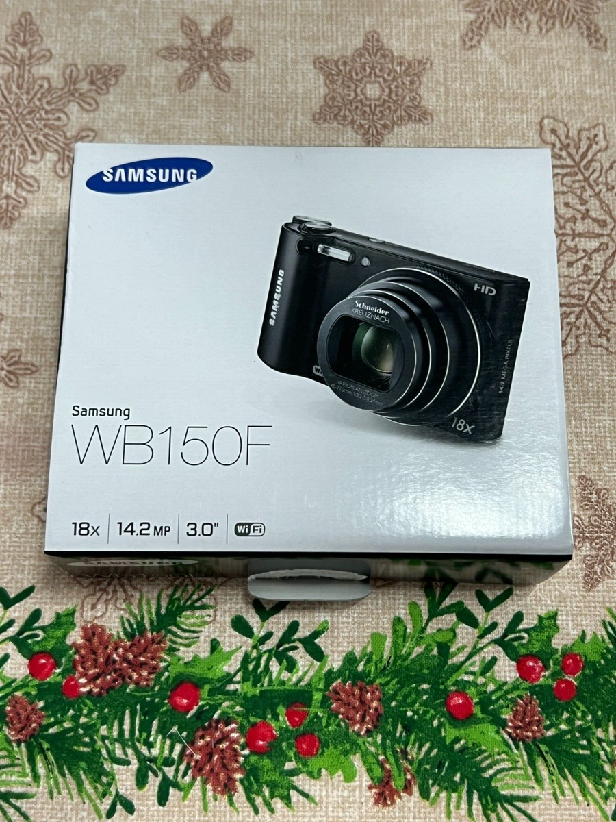 Samsung WB Series WB150F 14.2MP Digital Camera - Black for sale
