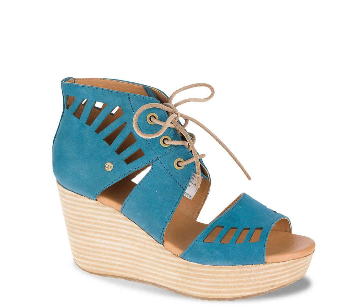 Женская обувь CAT-Caterpillar Cat Женские сандалии Alma на танкетке, Legion Blue, 5 м, США
