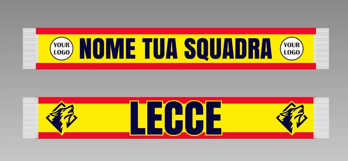 Écharpe De Foot US Lecce - Cuore Salentino - Sciarpa Scarf - Neuf