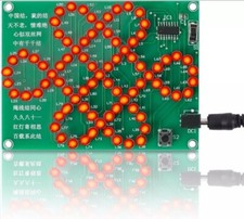 DIY Chinese Knot Soldering Practice Kit LED Lights Electronic Kits for Learning