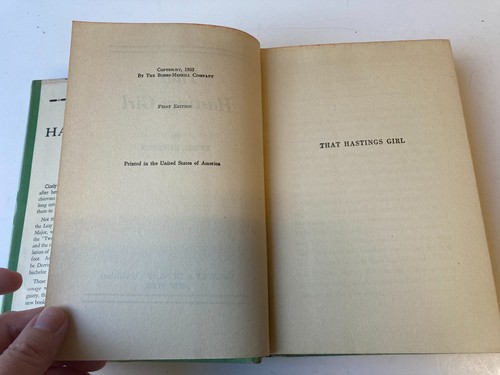 That Hastings Girl by Ethel Hueston 1933 1st Edition Grosset & Dunlap - Picture 11 of 12