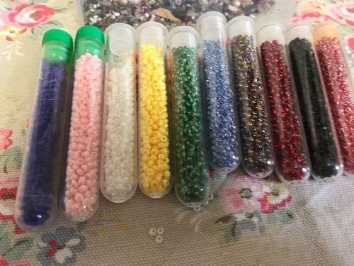 Large Lot Mix Colours Small Seed Beads Box / 10 Tubes Good Colour Range - Picture 2 of 4