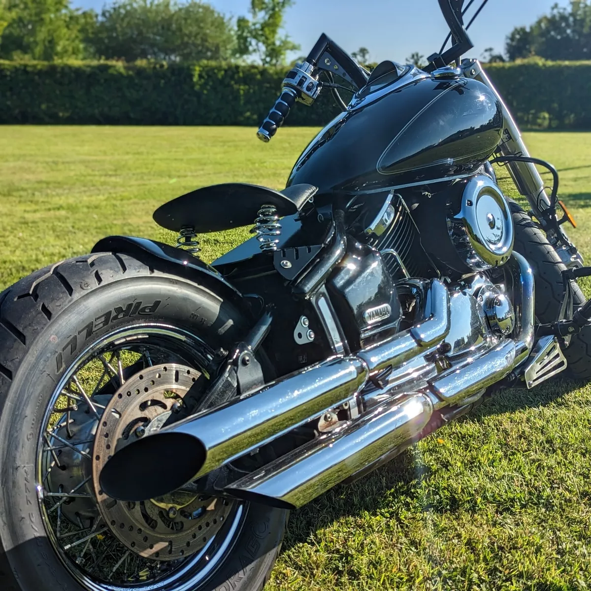 YAMAHA XVS 1100 BOBBER DRAGSTAR SEAT MUDGUARD CONVERSION COMBO KIT BLACK