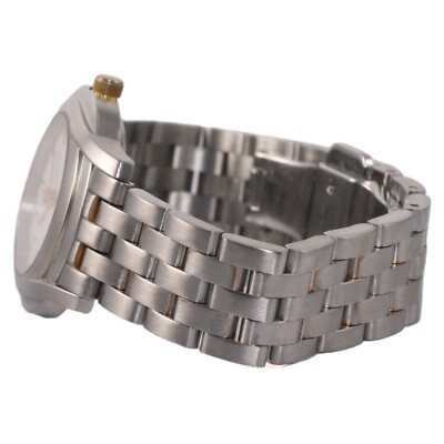 Gucci 5505L 27mm Stainless Steel White Dial YA055538 AS IS PVD