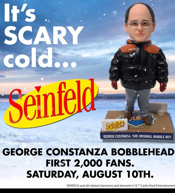 2024 BUBBLE BOY GEORGE COSTANZA BOBBLEHEAD SEINFELD BROOKLYN CYCLONES  Pre-Sale