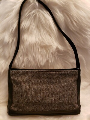 Vintage Coach Black And White Wave Pattern Shoulder Bag | eBay