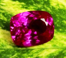Natural 5.55 Ct Pink Sapphire Cushion Cut Certified Loose Gemstone With Gift