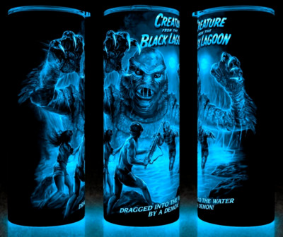 Glow in the Dark Creature from the Black Lagoon Monster Cup Mug Tumbler