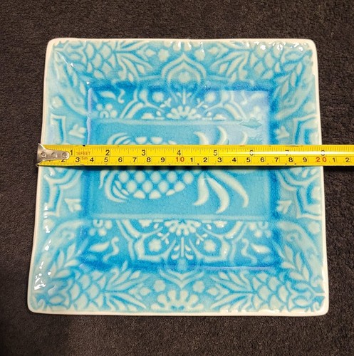 Pineapple Turquoise Stoneware Salad Plate by ROSCHER & CO. - Picture 8 of 9