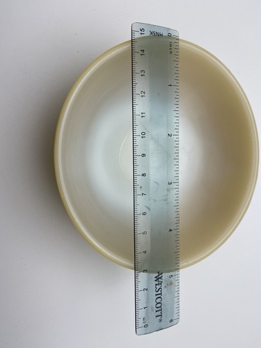 Vintage 5" Fire King Anchor Hocking gelb ocker Suppe Müslischale - Bild 9 von 9