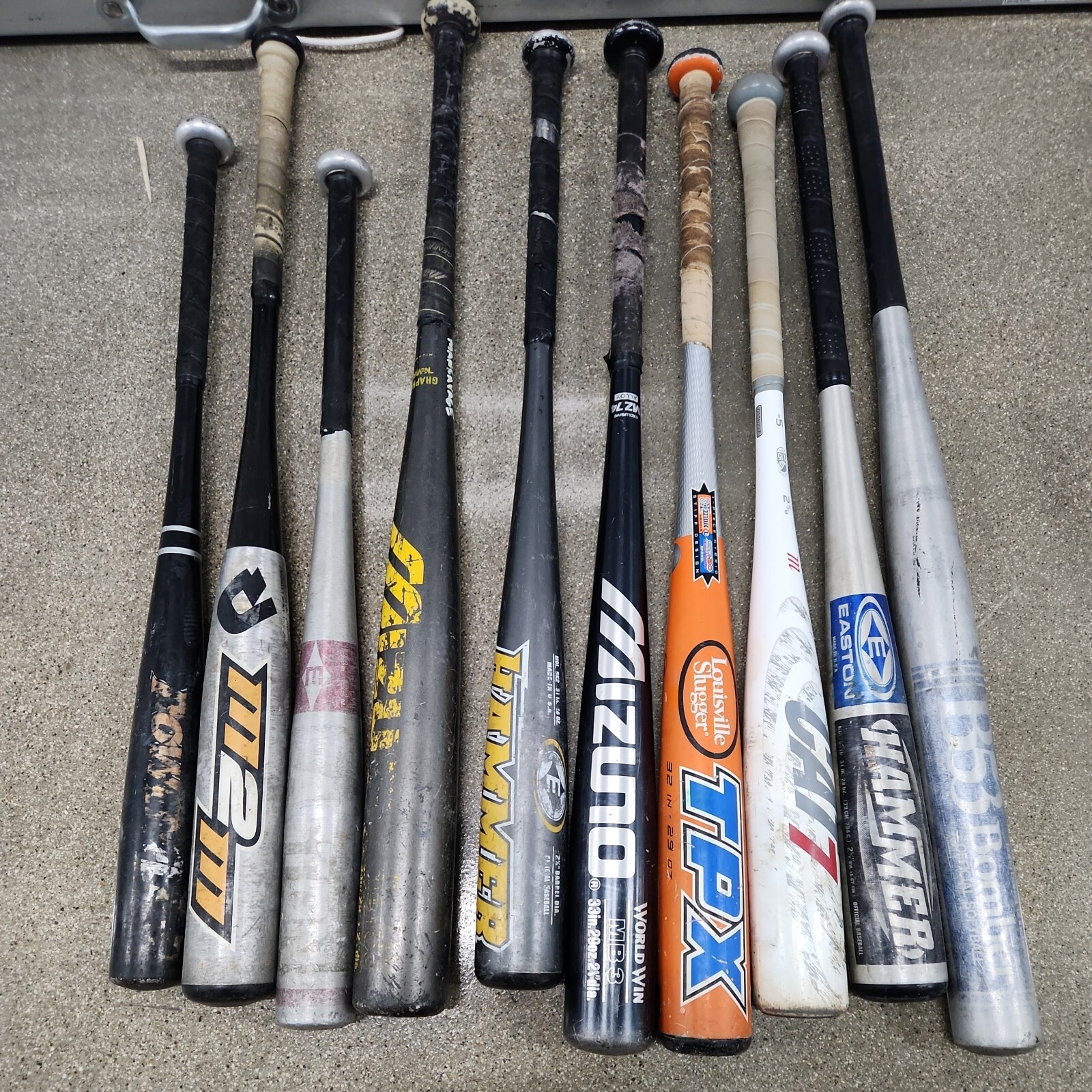 Baseball Bat Lot (10) Bats Easton/TPX/HAMMER/BOMBER. Etc eBay