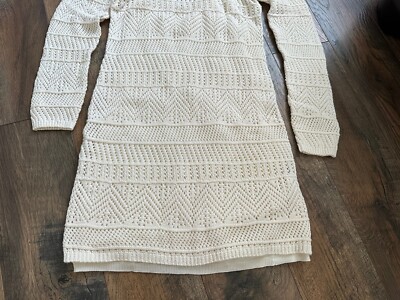 rag and bone crochet dress Rag & Bone $395 Lena Mini Dress NEW Bodycon Crochet Dress Womens Medium Black