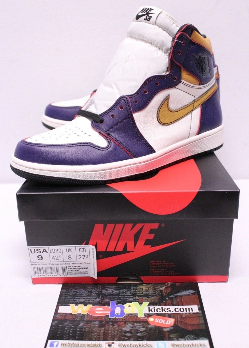 Air Jordan Retro 1 High SB LA to Chicago Sneakers Men's Sz