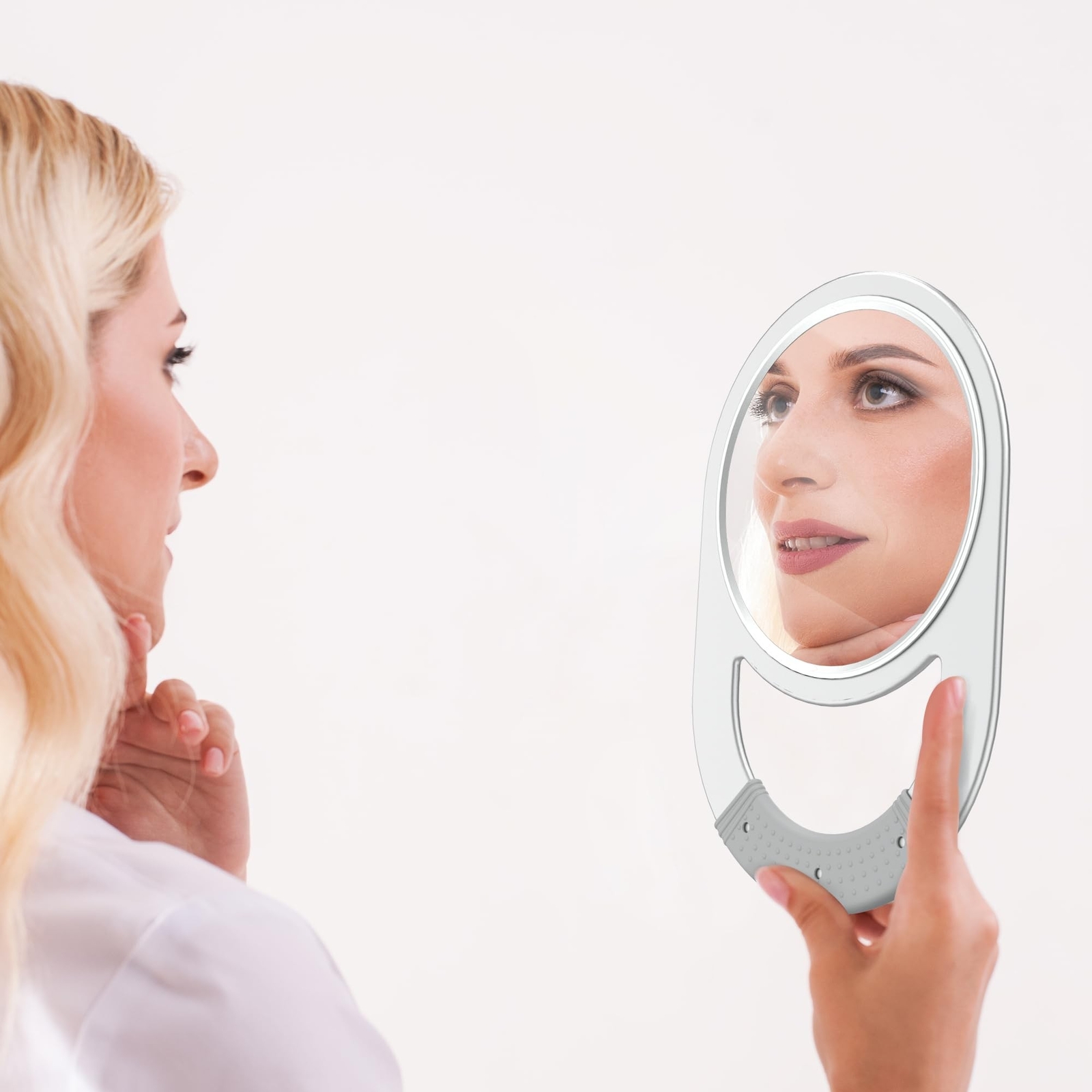 TASALON Unbreakable Hand Mirror, Hand Mirrors with Handle, Salon Mirrors, Bar...