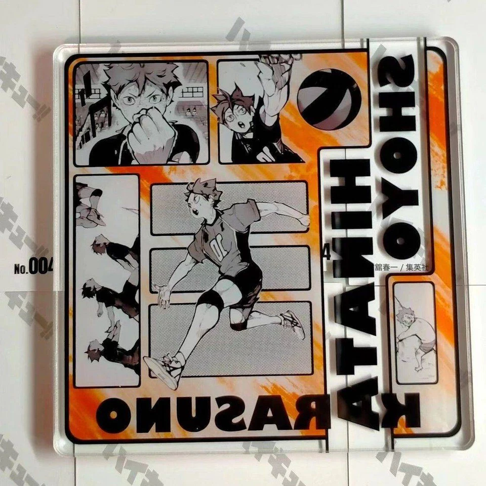 Haikyuu!! Decorate Acrylic Desktop Coaster Insulation Fine Gift Cartoon collect - Image 2 of 4
